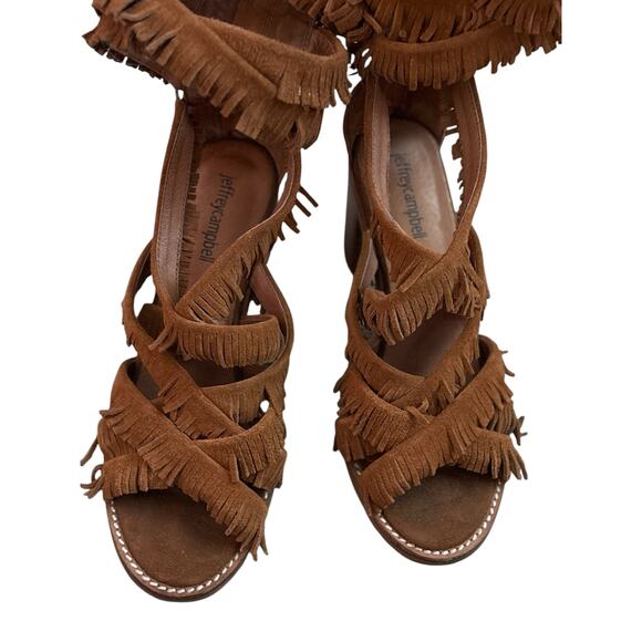 Jeffrey Campbell Enyo Fringe Gladiator Sandal‎ Size 7.5 - Picture 7 of 10